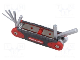 Wrench-set; hex key; 2mm,3mm,4mm,5mm,6mm,8mm,10mm; 7pcs.