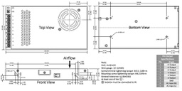 Power supply: switched-mode; voltage source; 350W; 48VDC; 7.3A