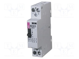 Contactor: 2-pole installation; 20A; 24VAC,24VDC; NC; RD