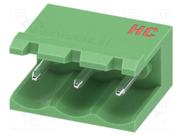 PCB headers, nominal cross section: 2.5 mm?, color: green, n
