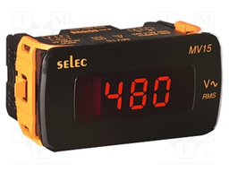 Voltmeter; digital,mounting; VAC: 50÷480V; Meas.accur: ±0,5%