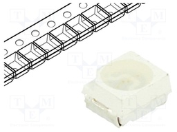 LED; 3528,PLCC2; blue; 330÷500mcd; 120°; 3.5x2.8x1.9mm