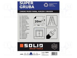 LDPE film; L: 5m; Width: 4m; translucent; SUPER