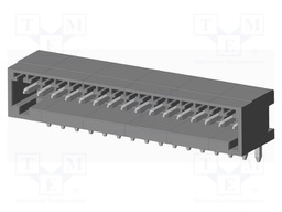 Connector: pluggable terminal block; socket; male; on PCBs