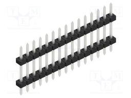 Connector: pin strips; pin header; male; PIN: 15; 2mm; THT; 1x15