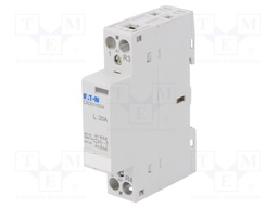 Contactor: 2-pole installation; NC + NO; 24VAC; 20A; DIN; CR20