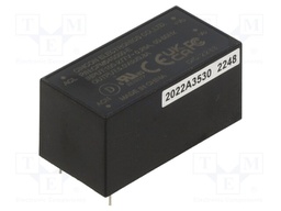 Converter: AC/DC; 4W; 85÷305VAC; 120÷431VDC; Iout: 800mA; 77%; PCB