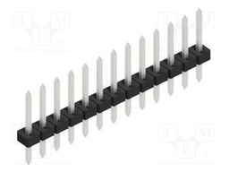 Connector: pin strips; pin header; male; PIN: 13; 2mm; THT; 1x13
