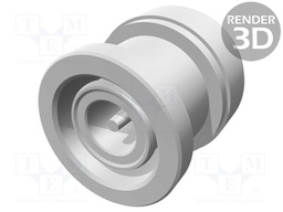 Plug; BNC; male; straight; 50Ω; crimped (hex); for cable; teflon