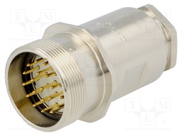 Connector: M27; ZYLIN; plug; male; soldering; for cable; PIN: 21