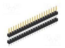Connector: pin strips; pin header; male; PIN: 21; 2.54mm; THT; 1x21