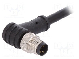 Connector: M8; male; PIN: 4; angled; with strain relief,with lead