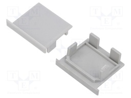 Cap for LED profiles; grey; LOKOM