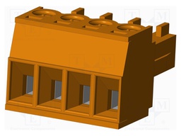 Connector: pluggable terminal block; plug; female; straight; 300V