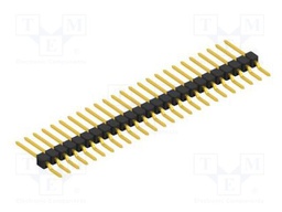 Connector: pin strips; pin header; male; PIN: 25; 2.54mm; SMT; 1x25