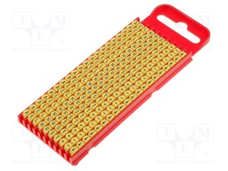 Markers for cables and wires; 2÷2.8mm; polyamide; yellow; L: 3mm