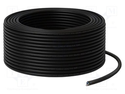 Wire; U/UTP; 4x2x23AWG; 6; wire; Cu; PVC; black; 50m