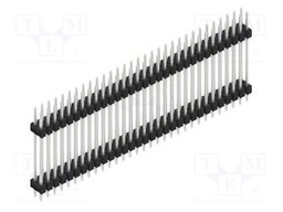 Connector: pin strips; pin header; male; PIN: 62; 2.54mm; THT; 2x31