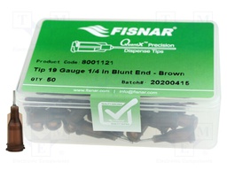 Needle: steel; 0.25"; Size: 19; straight; 0.7mm; Mounting: Luer Lock