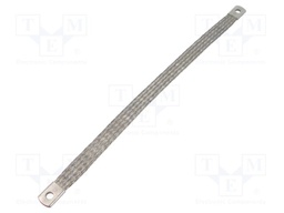 Braids; earthing tape; 16mm2; Ø1: 6.5mm; Ø2: 6.5mm; L: 0.3m