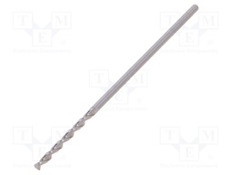 Drill bit; for metal; Ø: 1mm; L: 34mm; HSS-CO; Conform to: DIN 338