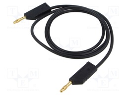 Test lead; 60VDC; 30VAC; 32A; Len: 1m; black; Cond.cross sec: 2.5mm2
