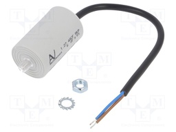 Capacitor: motors, run; 8uF; 470VAC; Ø35x58.5mm; -25÷85°C; ±5%