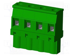 Connector: pluggable terminal block; plug; female; angled 90°