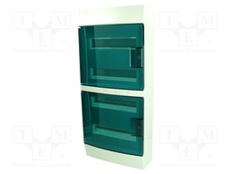 Enclosure: for modular components; IP41; grey; No.of mod: 48