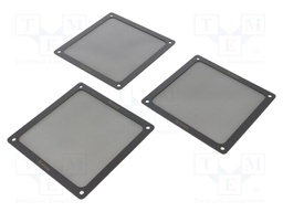 Filter; Ø140mm; plastic; 3pcs; black; Mounting: magnet,screws