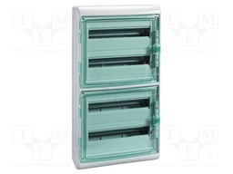 Enclosure: for modular components; IP65; light grey; IK09