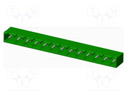 Connector: pluggable terminal block; socket; male; angled 90°