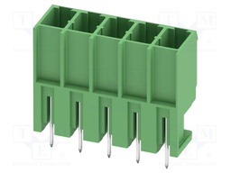 PCB headers, nominal cross section: 4 mm?, color: green, nom