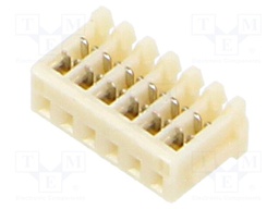 Plug; wire-board; female; SR; 1mm; PIN: 6; IDC; for cable; 50V; 700mA