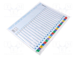 File dividers numbered; Label symbol: 1-20