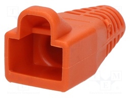 RJ45 plug boot; 6mm; Colour: orange