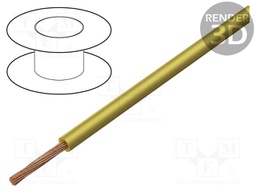 Wire; H05V-K,LgY; stranded; Cu; 2.5mm2; PVC; gold metallic; 50m