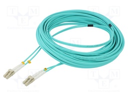 Fiber patch cord; OM4; LC/UPC,both sides; 15m; LSZH; turquoise
