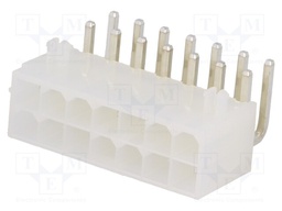 Socket; wire-board; male; MF42; 4.2mm; PIN: 14; THT; PCB snap; 7A