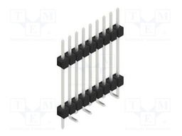 Connector: pin strips; pin header; male; PIN: 9; 2.54mm; SMT; 1x9