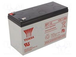 Re-battery: acid-lead; 12V; 7Ah; AGM; maintenance-free