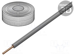 Wire; H07V-U; 2.5mm2; wire; Cu; PVC; grey; 450V,750V; CPR: Eca