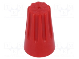 Close end; Twist Splice; 22AWG÷10AWG; screwed; red; max.105°C