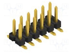 Connector: pin strips; pin header; male; PIN: 12; 2.54mm; SMT; 2x6