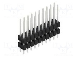 Connector: pin strips; pin header; male; PIN: 20; 2.54mm; THT; 2x10