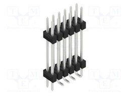 Connector: pin strips; pin header; male; PIN: 12; 2.54mm; SMT; 2x6