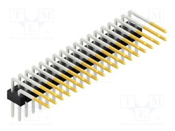 Connector: pin strips; pin header; male; PIN: 36; 2.54mm; THT; 2x18