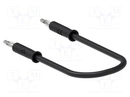 Test lead; 60VDC; 30VAC; 6A; banana plug 2mm,both sides; Len: 0.5m