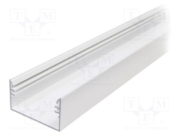 Profiles for LED modules; surface; white; L: 2m; aluminium