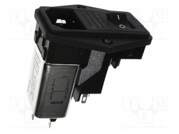 Connector: AC supply; socket; male; 4A; 250VAC; -25÷85°C; 800uH